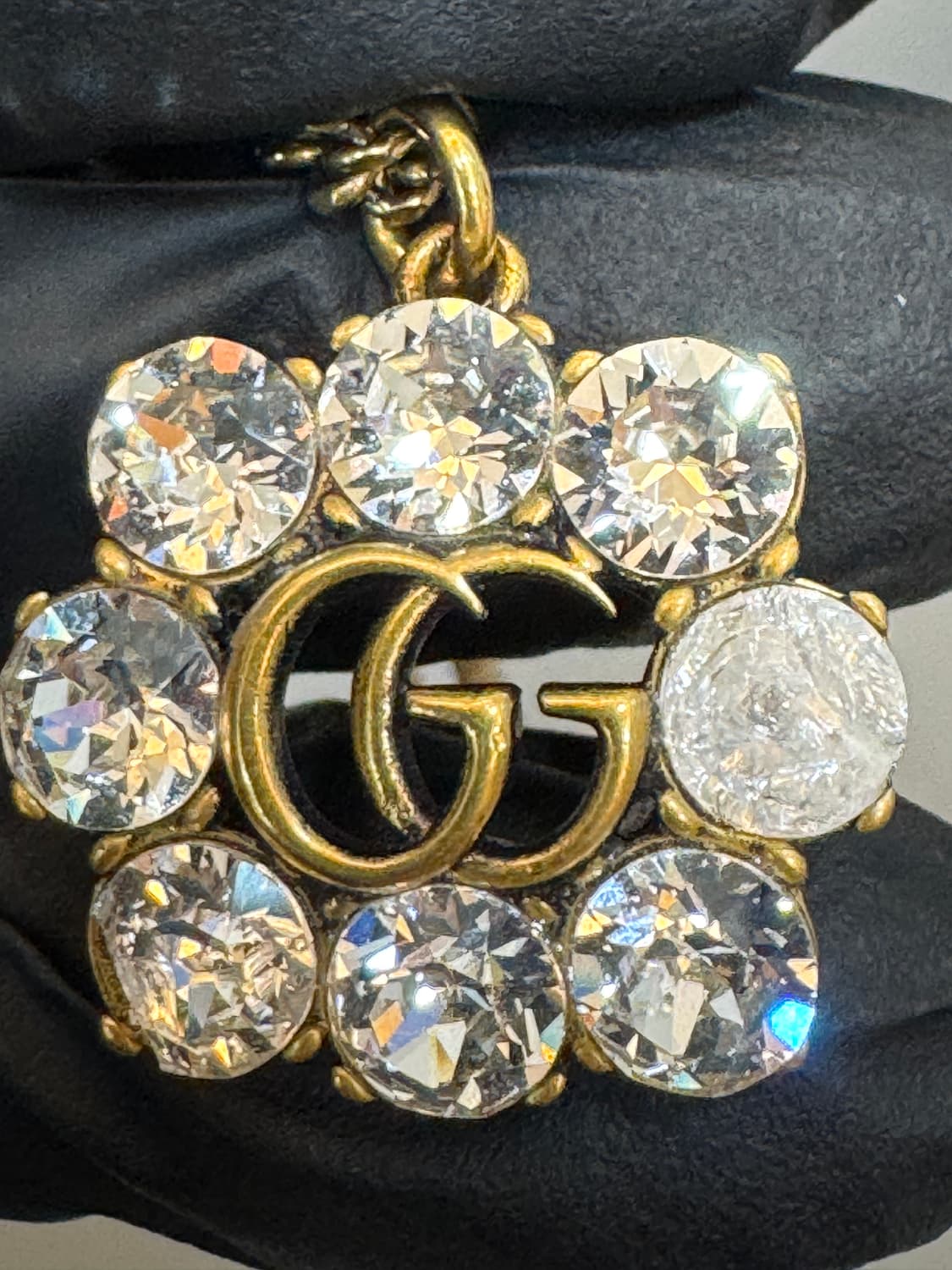 구찌 크리스탈 더블 G 네크리스 목걸이 상품이미지3