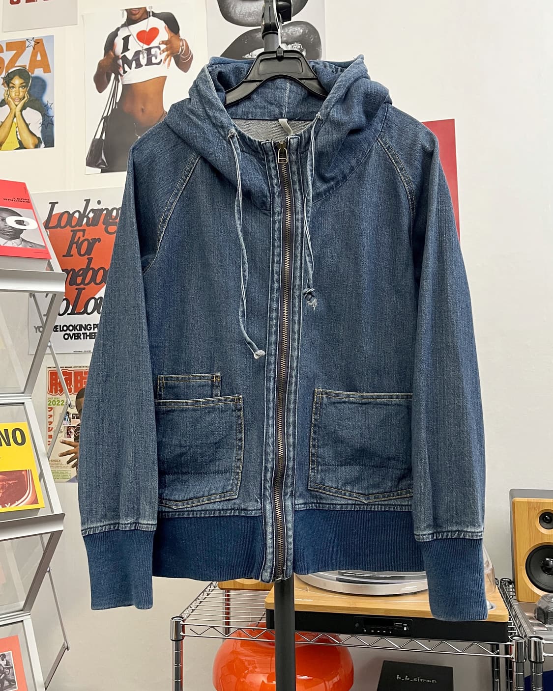 올드 빈티지 데님 후드집업 자켓 상품이미지5