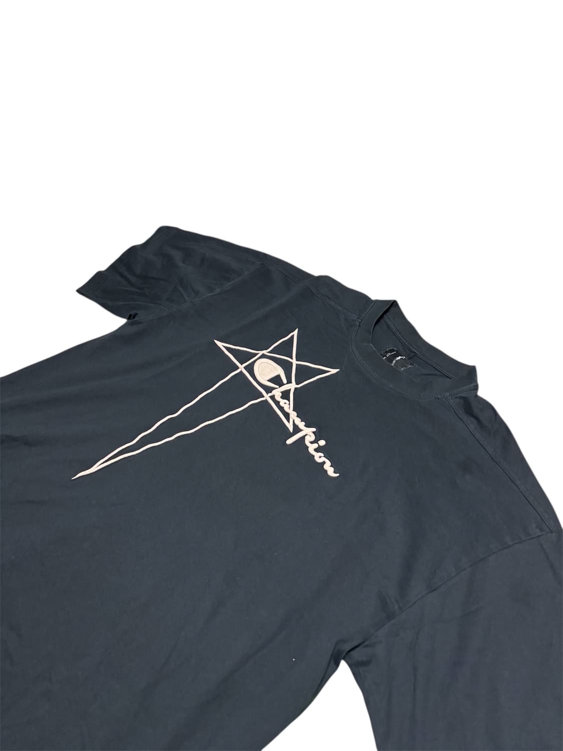 [정품] 릭오웬스 x 챔피온 펜타그램 로고 반팔 티셔츠 블랙 S 상품이미지3