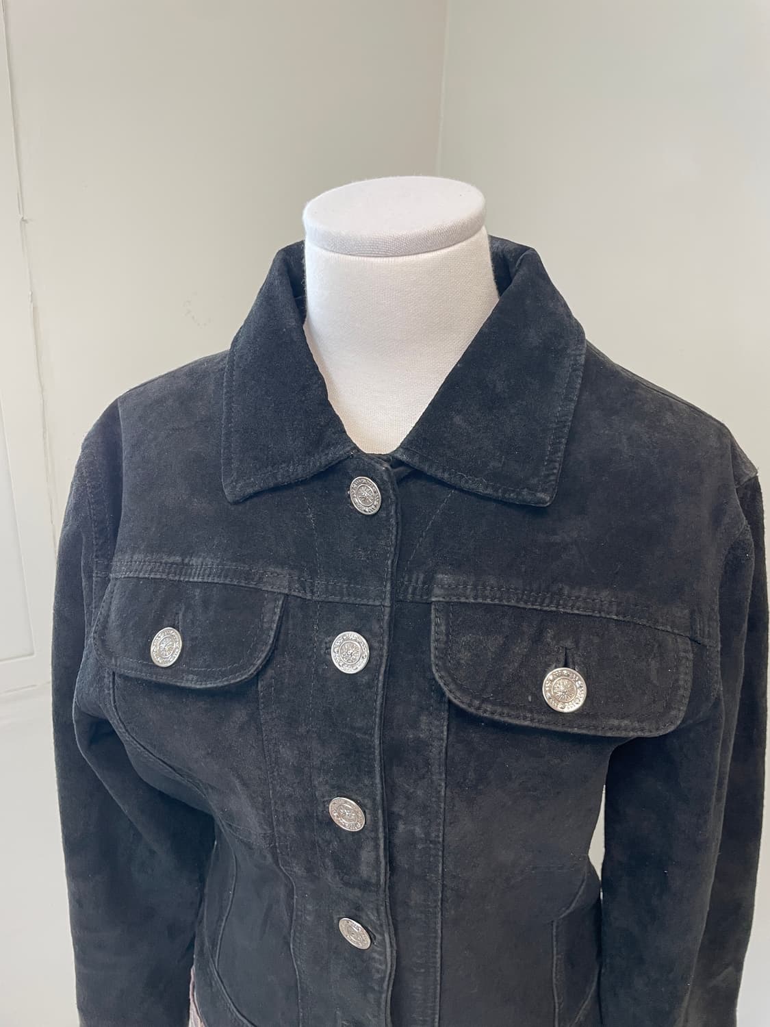 빈티지 donna 돈피 스웨이드 트러커 실버은장 자켓 J03915 상품이미지2