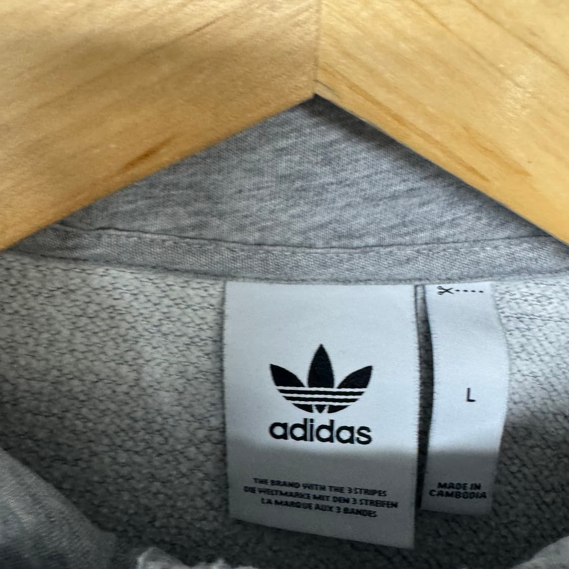 아디다스 트레포일 로고 후드집업 상품이미지3