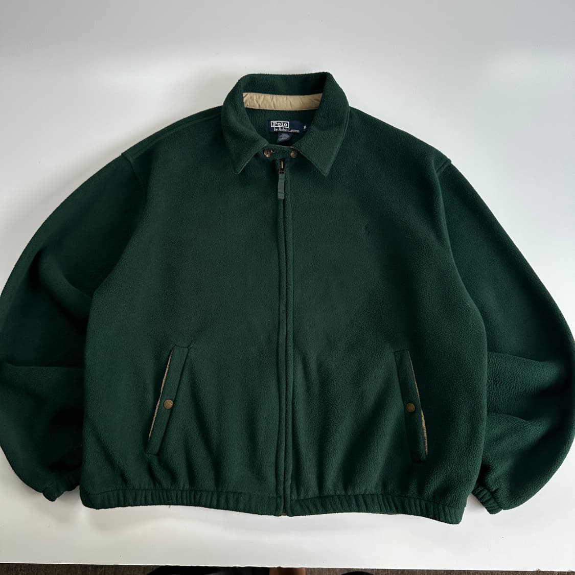 Polo 폴로 랄프로렌 90‘s 딥그린 플리스 블루종 자켓 상품이미지4