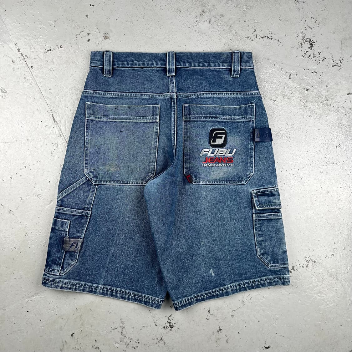 빈티지 Fubu 더콜렉션 배기 워크 데님 쇼츠 상품이미지2