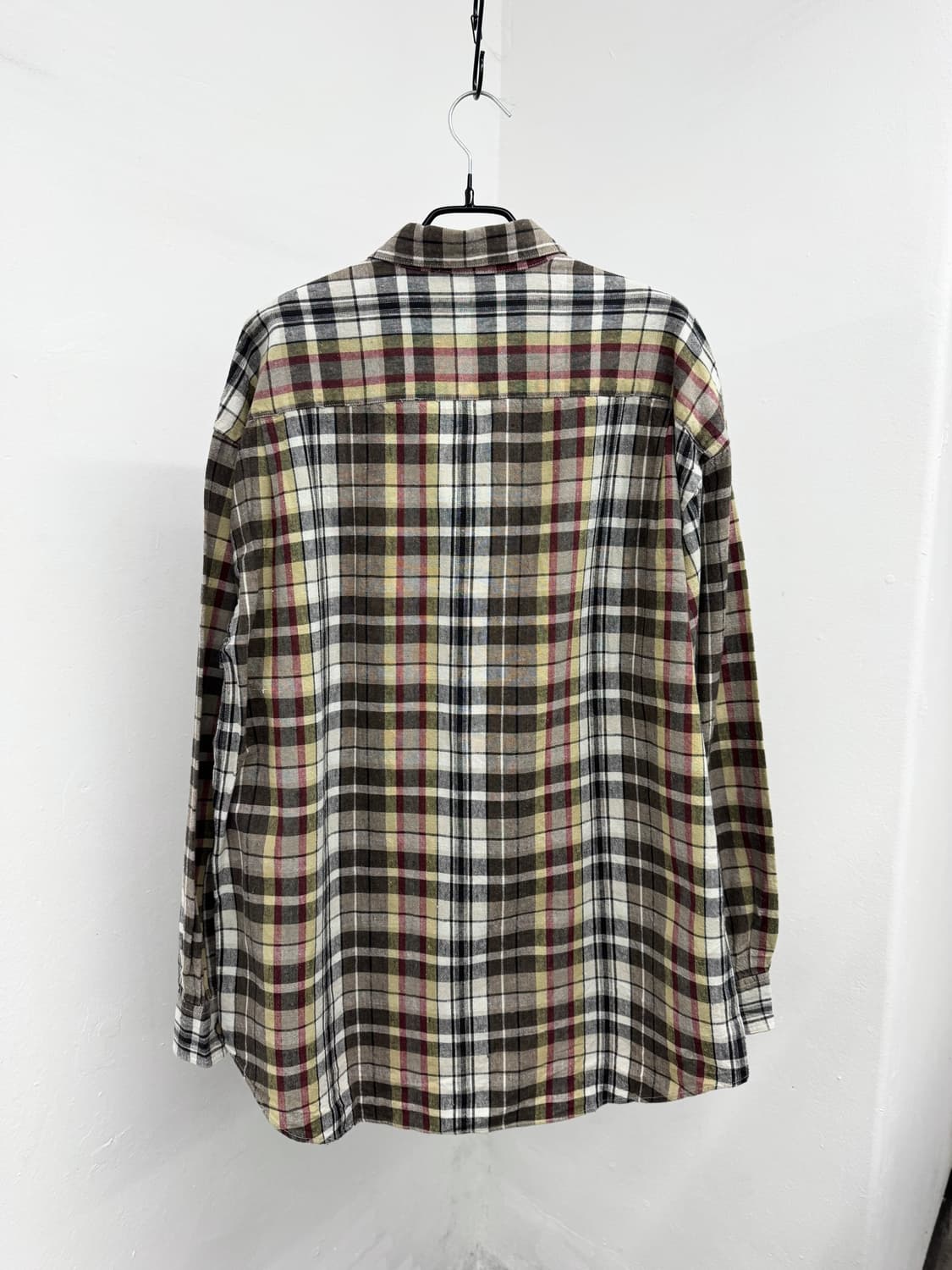 너드 브라운 포켓 체크 셔츠 상품이미지5