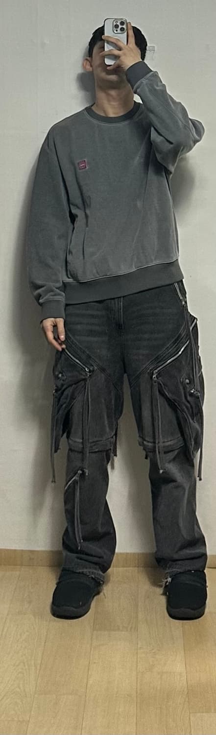 솔리드옴므 그라데이션 맨투맨 상품이미지6