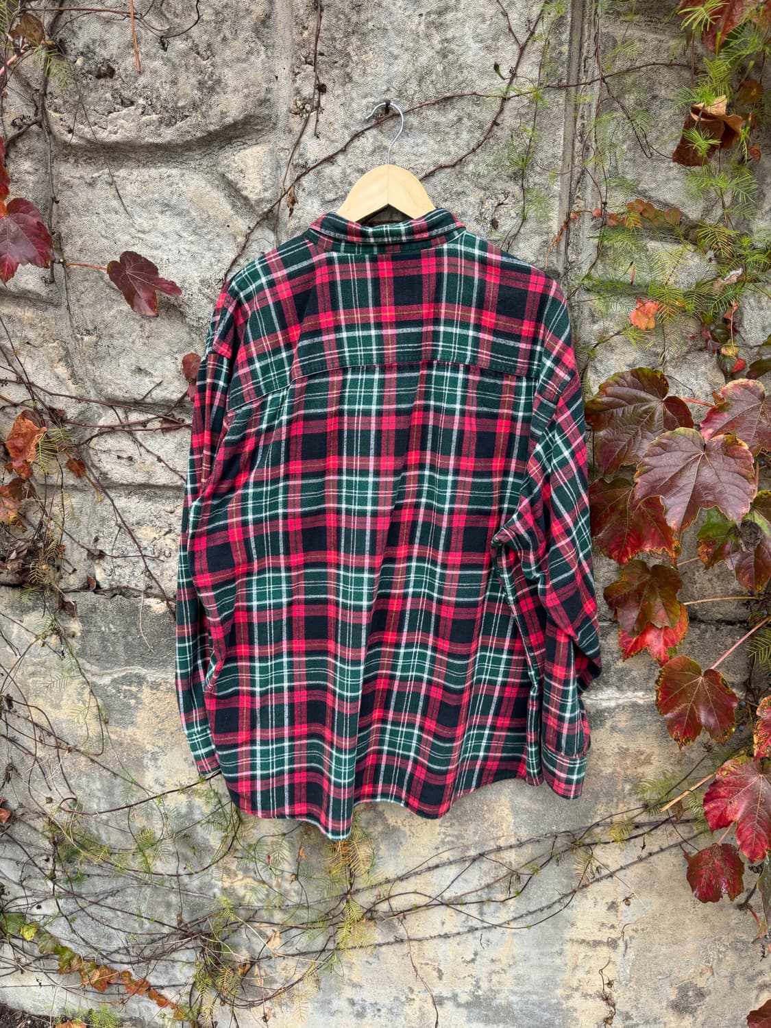 90s 울리치 빈티지 체크 패턴 플란넬 셔츠 2xl 빅사이즈 상품이미지2