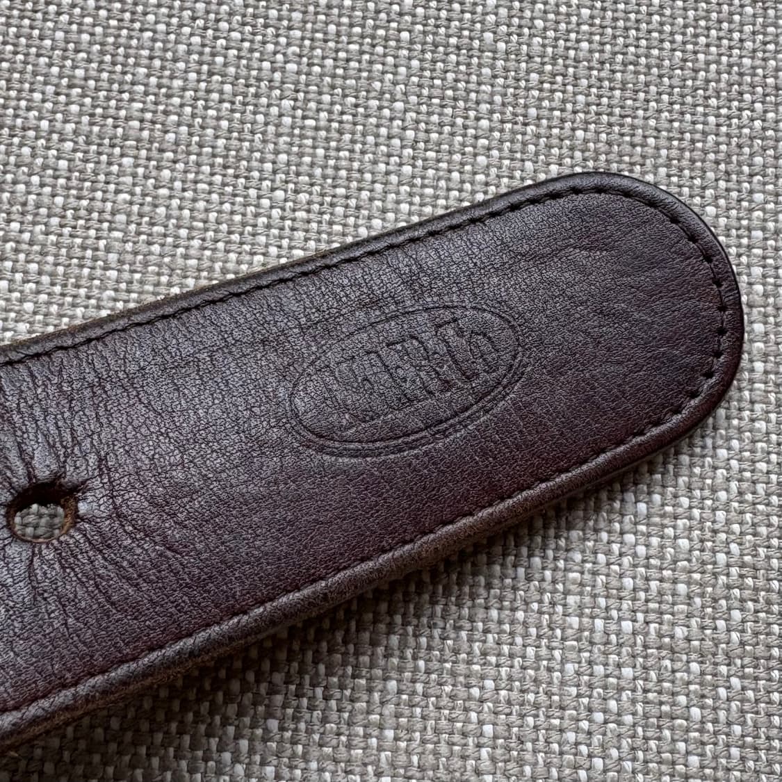 (31) 90s Italy MARCO 브라운레더 솔리드 브라스 버클 벨트 상품이미지7