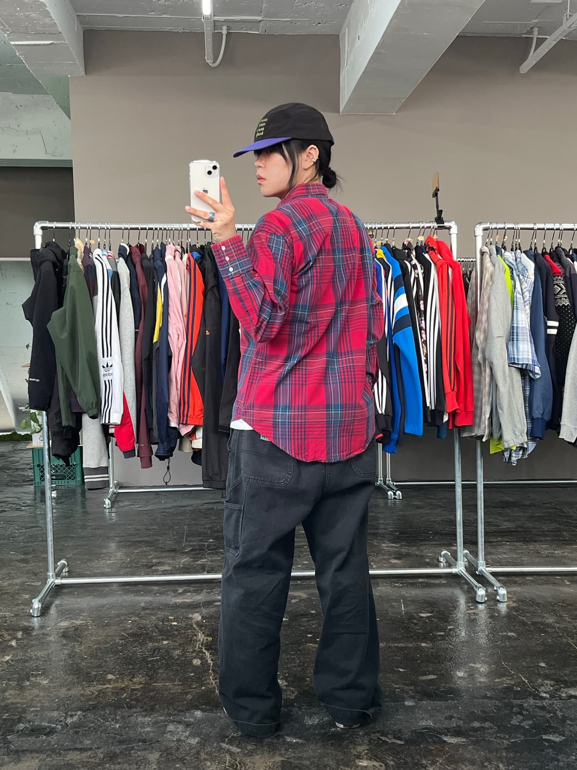 랭글러 웨스턴 체크 셔츠  상품이미지5