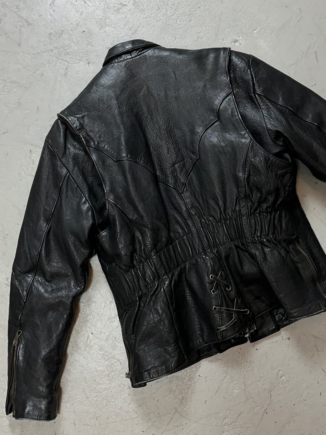 00's 빈티지 크롭 레더 자켓 빈티지 웨스턴 레더 자켓 상품이미지6