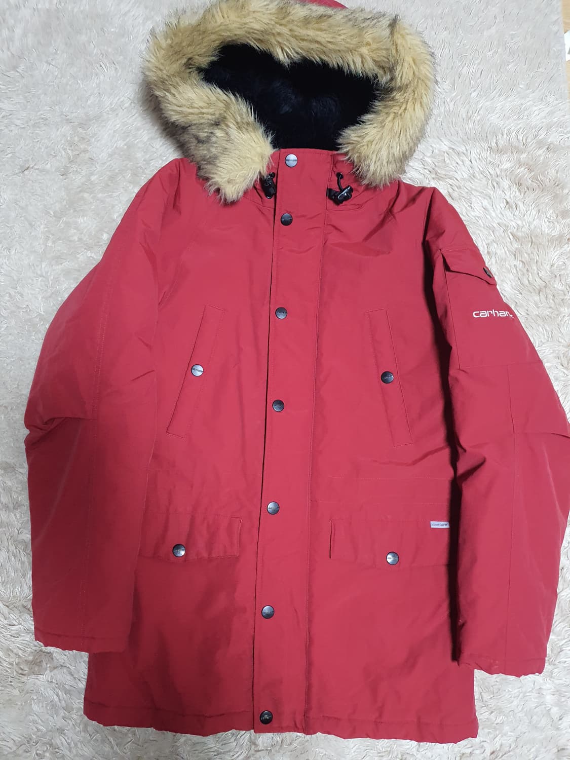 칼하트 앵커리지 파카 상태 굿 사이즈 XS  90 까지 가능 상품이미지2