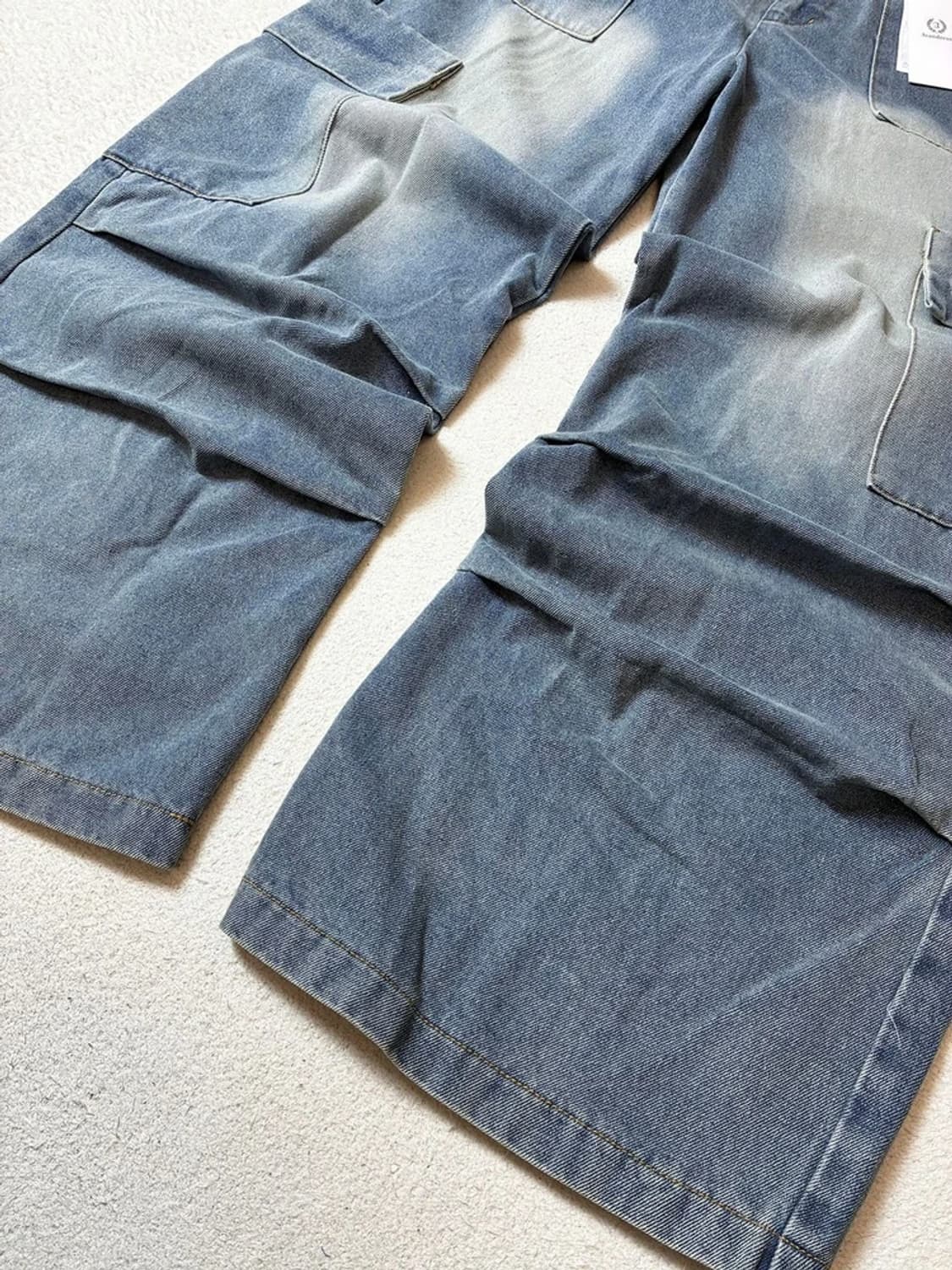 어반드레스 올시즌 액센트 스트링 와이드 데님 팬츠 PN7650 상품이미지5