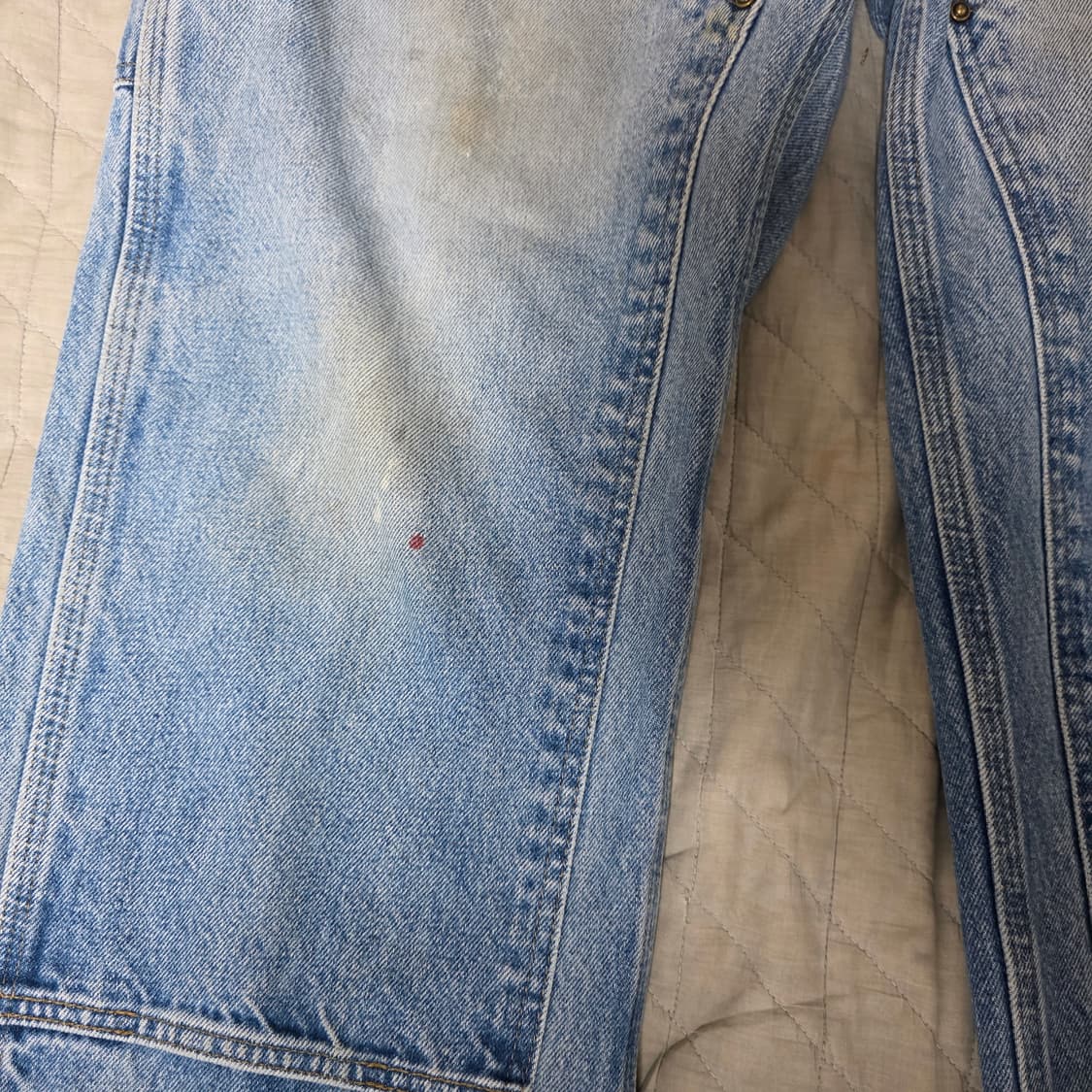 [36X32] 빈티지 칼하트 더블니 B73 DST 데님팬츠 굿페이드 상품이미지3