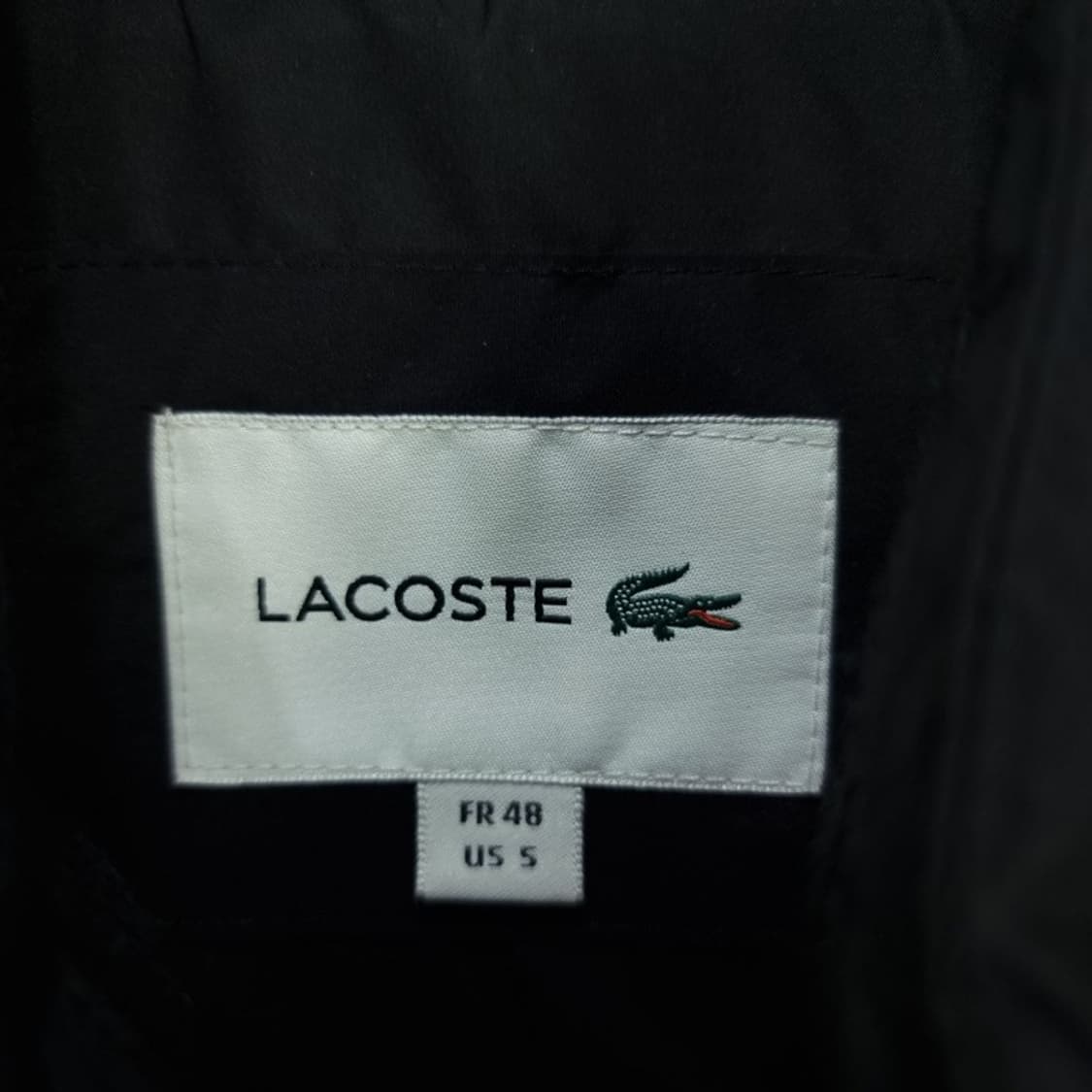 [라코스테] 로고 패치 덕다운 니트 경량 패딩 자켓 발랙 M19789 상품이미지7