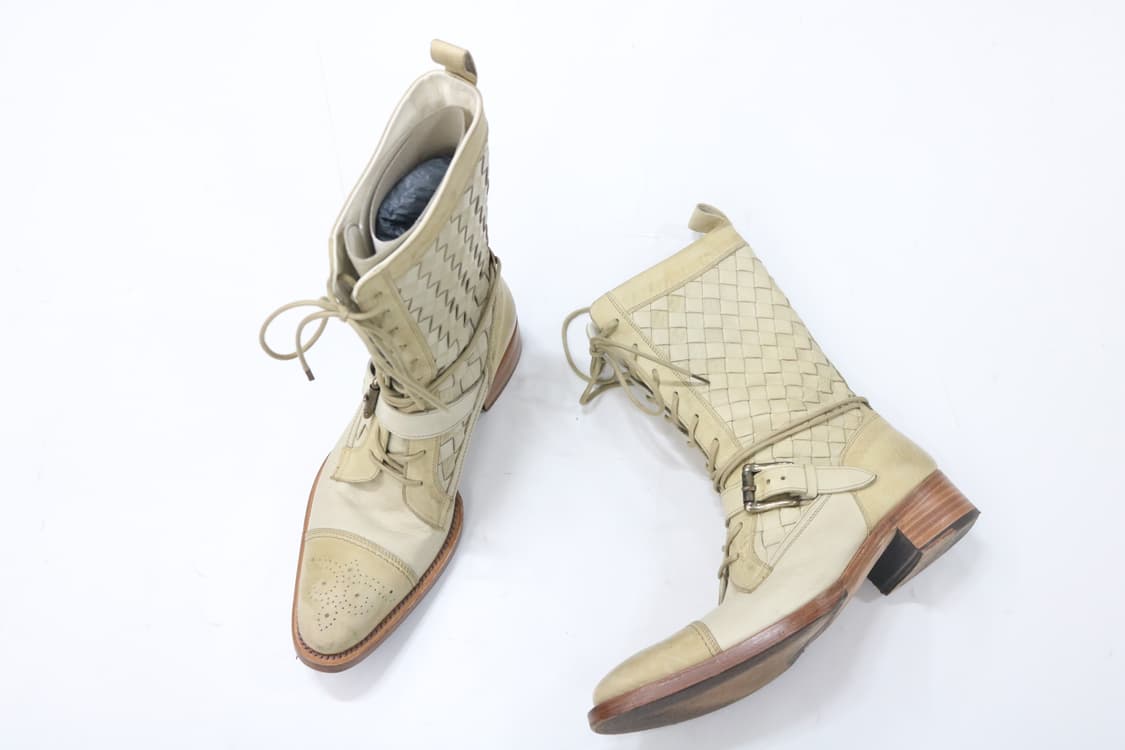 알프레도 바니스터 인트레치아토 레더 레이스업 부츠 상품이미지3