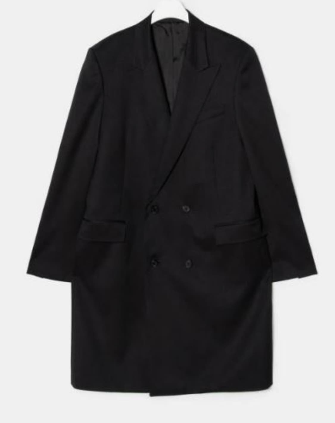 준지 울 더블버튼 롱자켓(48) 상품이미지1