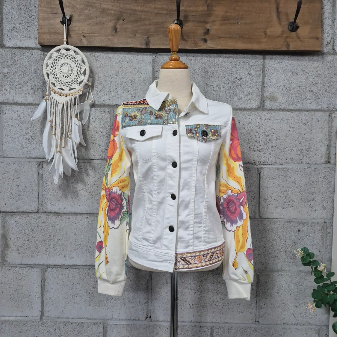 데시구알 스팽글 자수 데님자켓 상품이미지8