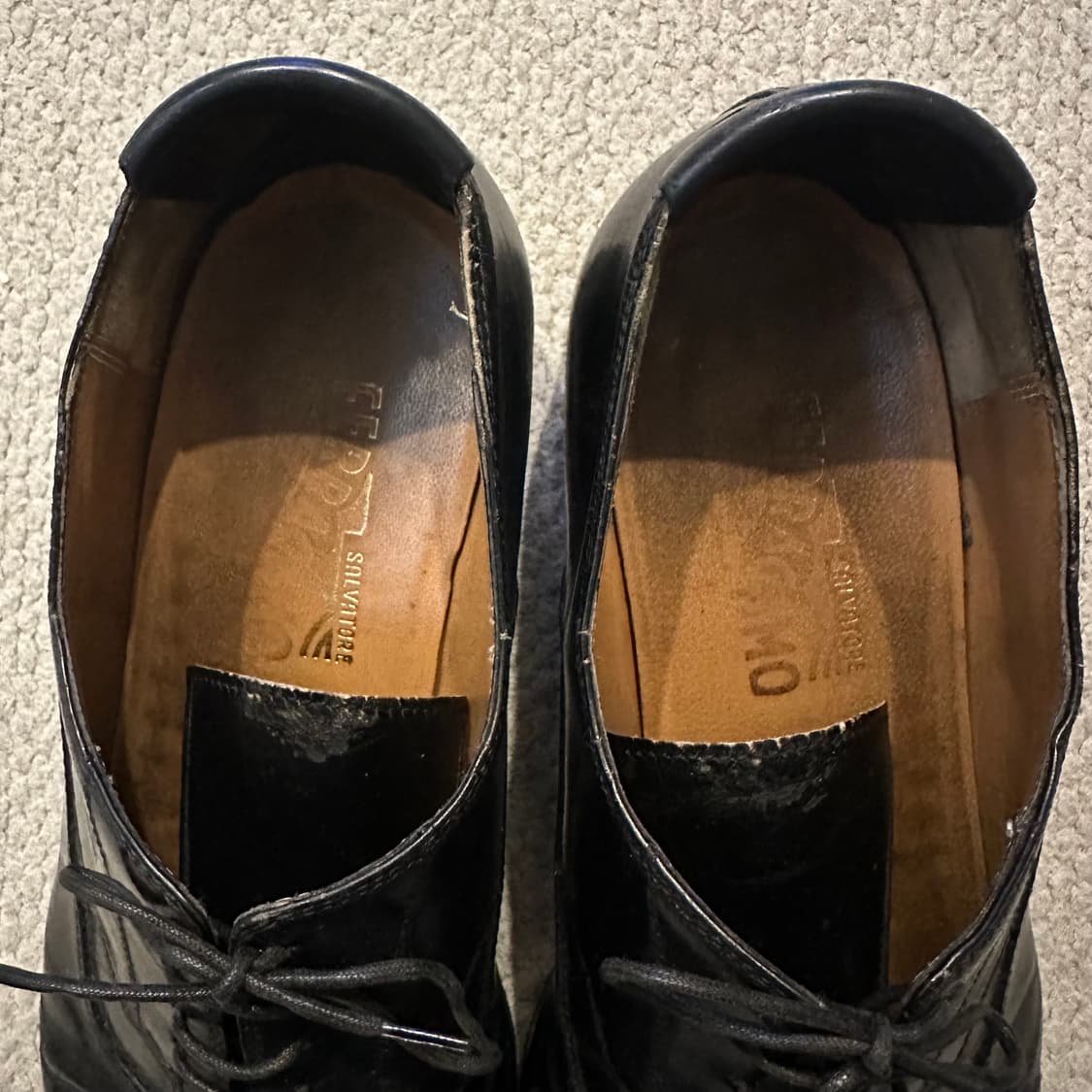 Ferragamo(페라가모) 빈티지 스트레이트 팁 더비 상품이미지5