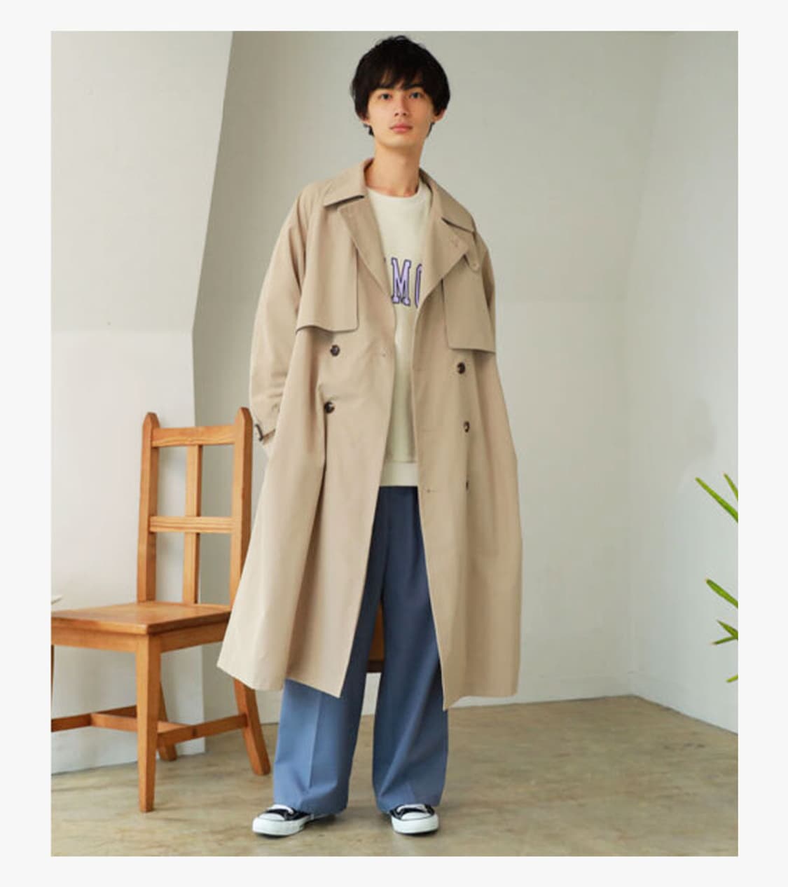 BEAMS - OVER TRENCH COAT 상품이미지4