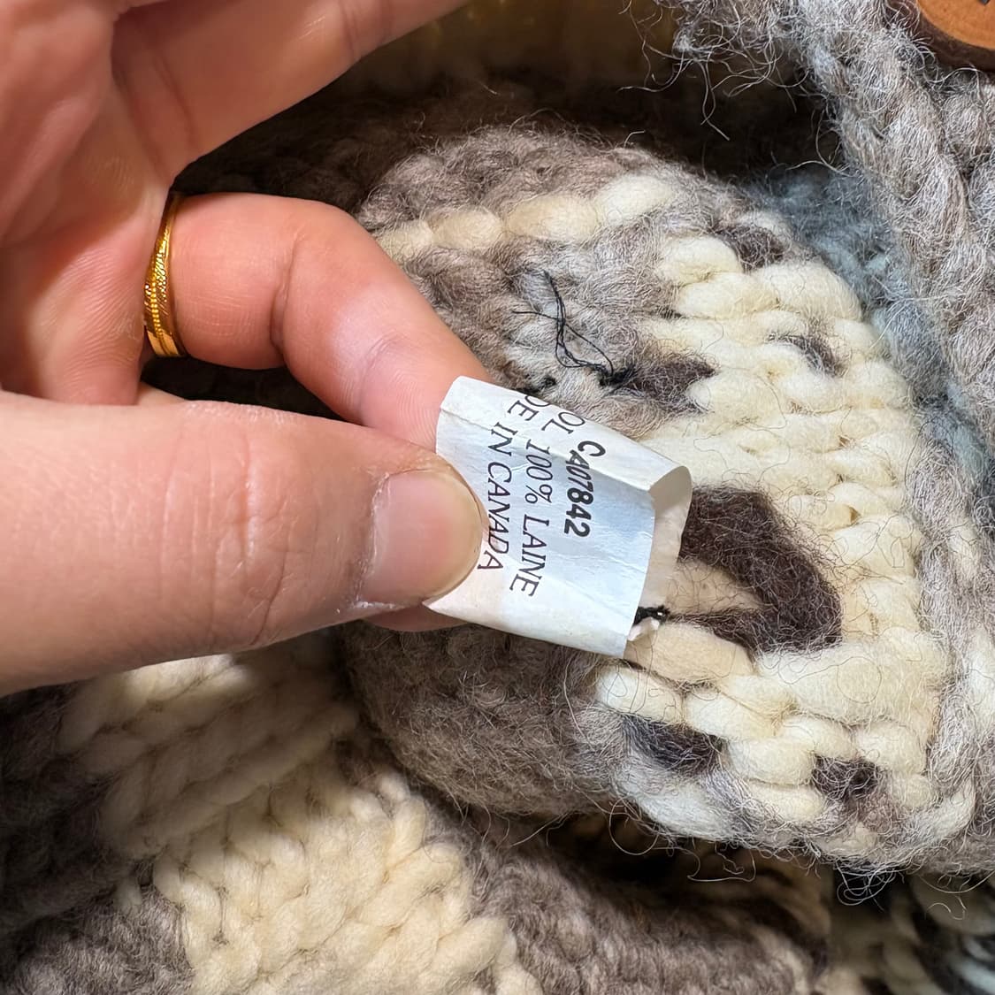 [M] CANADA 빈티지 캐나다 코위찬 스웨터  상품이미지6