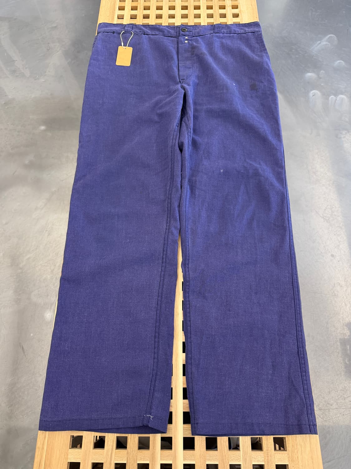 WASHED OLD VINTAGE PURPLE NAVY 프렌치워크팬츠 상품이미지1