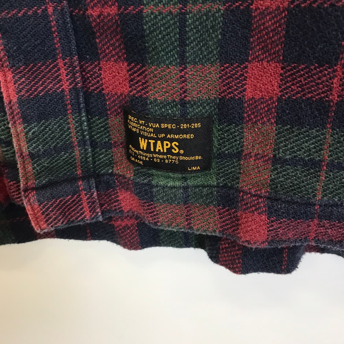 WTAPS 더블탭스 플란넬 체크셔츠 [L] 상품이미지2