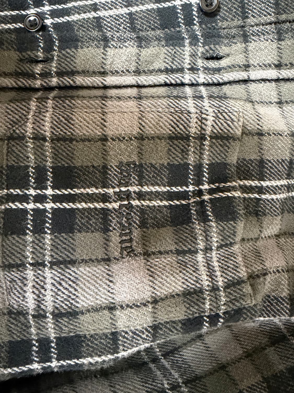 [M] 슈프림 타탄 플란넬 후드셔츠 블랙 상품이미지4