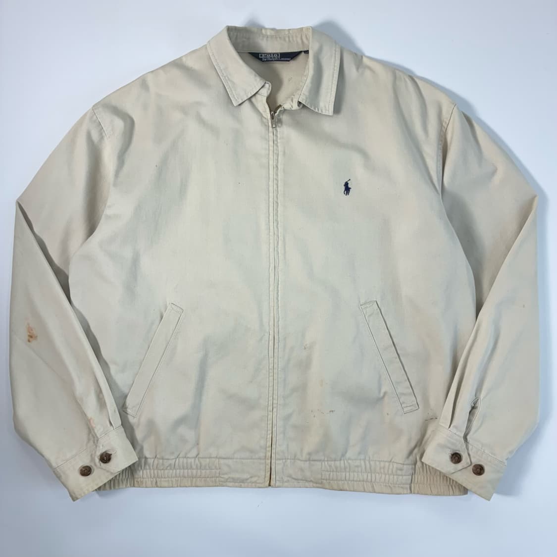 Polo  폴로 랄프로렌 자수 코튼 크림 스윙톱 자켓  상품이미지1