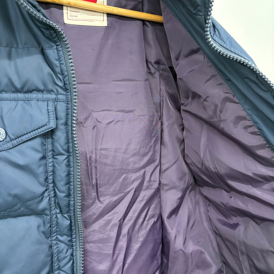 리바이스 네이비 패딩 점퍼 남/S 상품이미지6