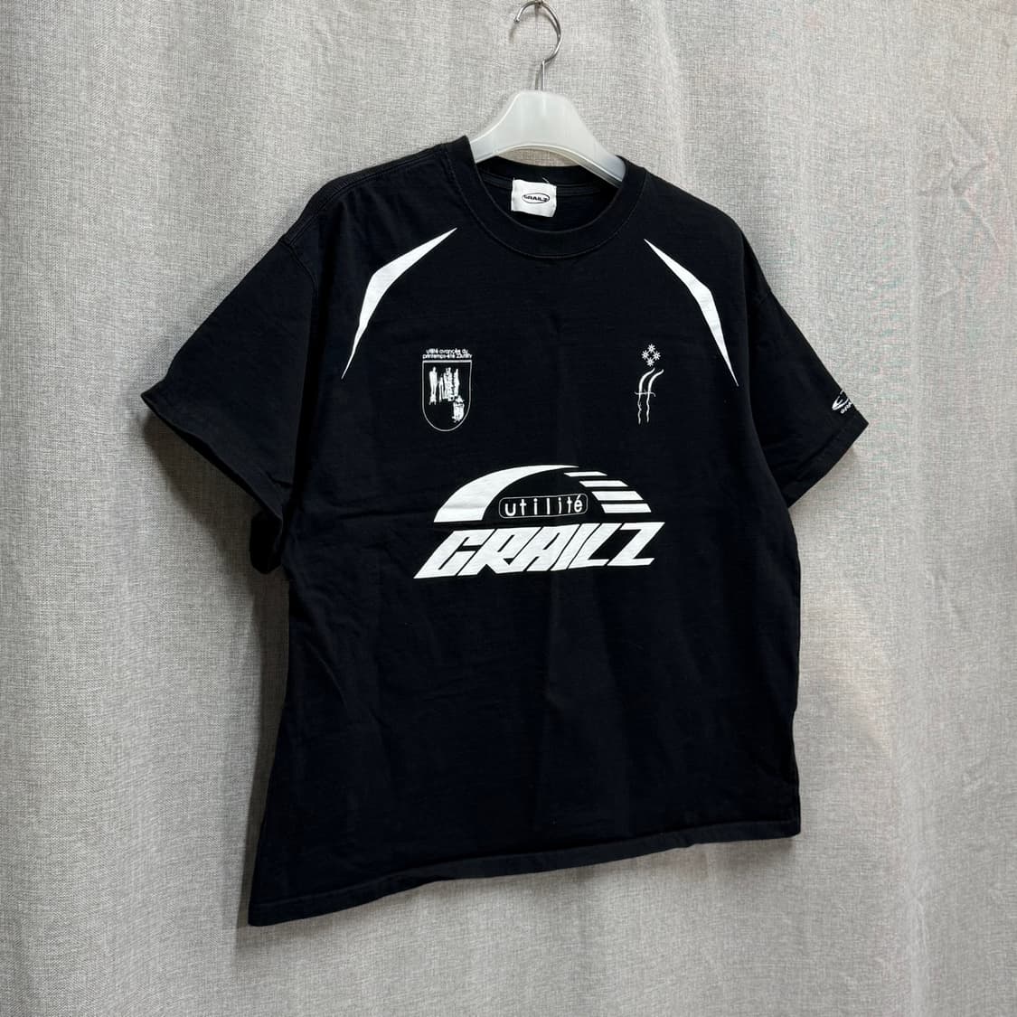[F] GRAILZ 그레일즈 블랙 반팔 라운드 티셔츠 상품이미지2