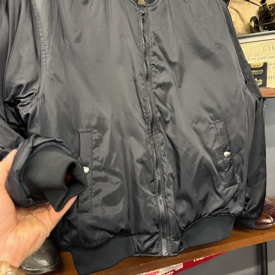 어커버 패디드 스탠다드 봄버 MA-1 항공점퍼 N173 상품이미지4