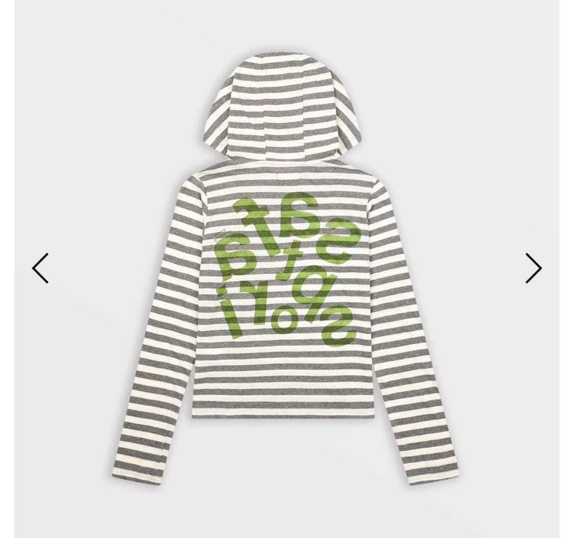 1/2 Ticketing Stripe Border Hoodie 상품이미지2