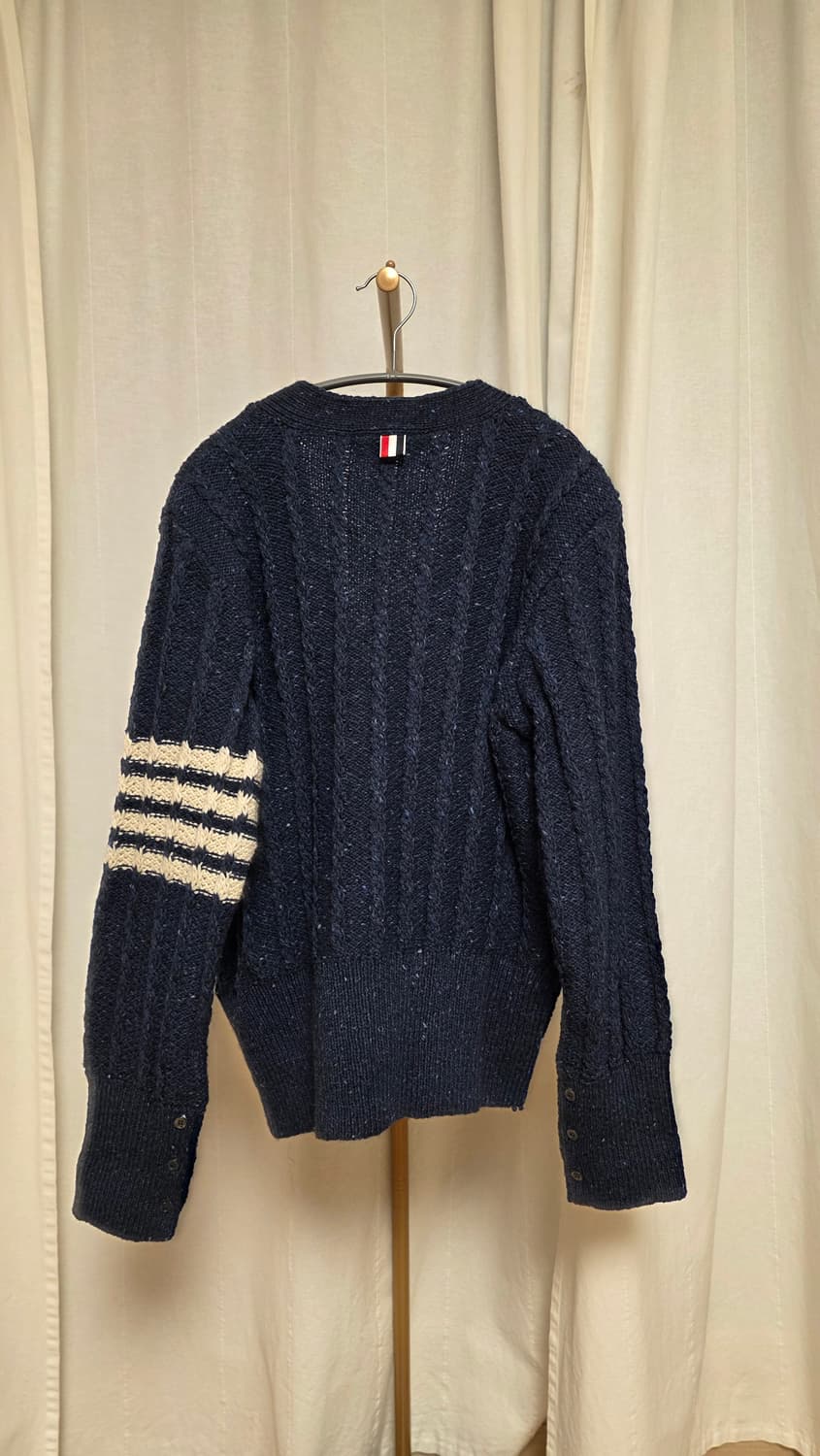 [25/4size] 톰브라운 도네갈 케이블 니트 가디건 4사이즈 상품이미지9