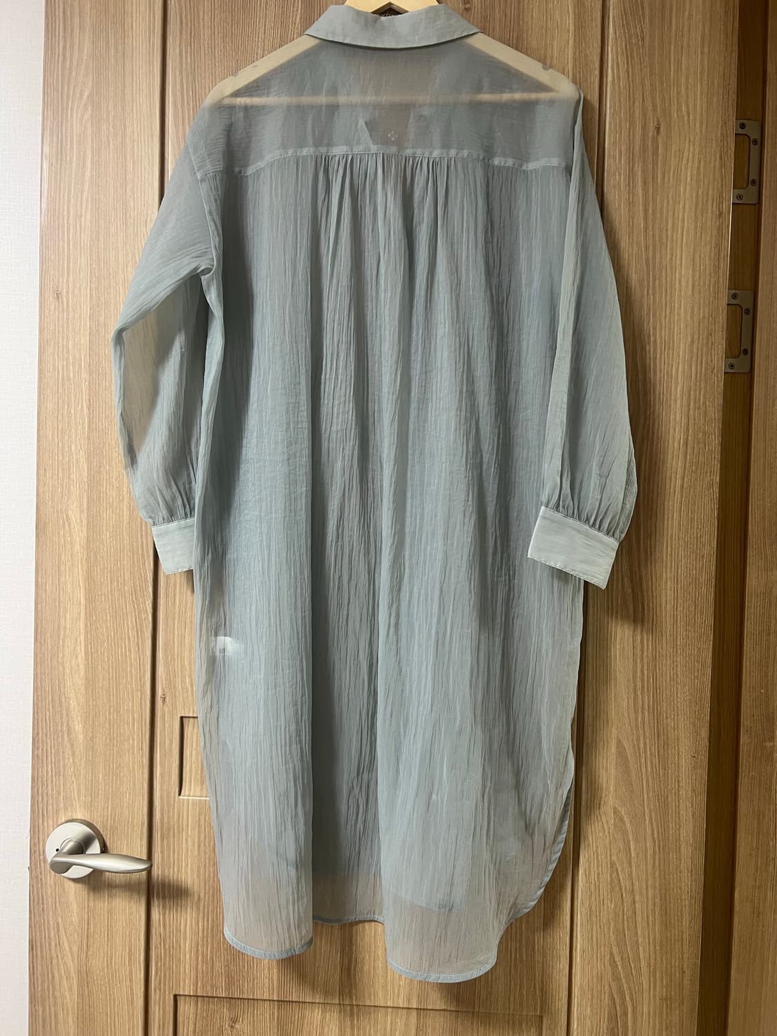 GU 시스루 롱셔츠 블라우스 상품이미지2