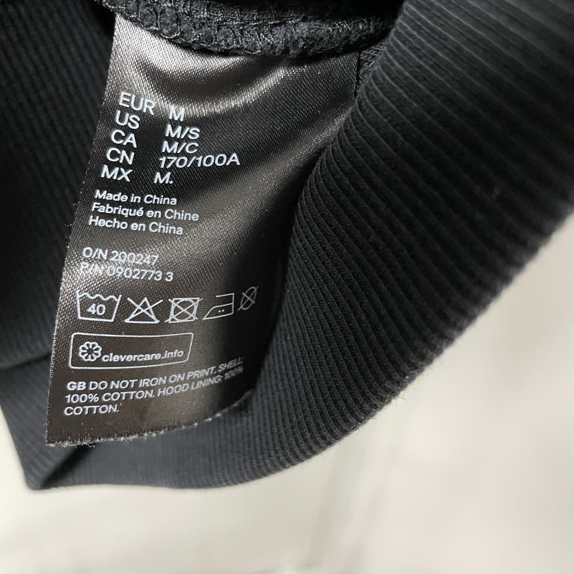 시몬로샤 H&M 후드티 블랙 M 상품이미지5