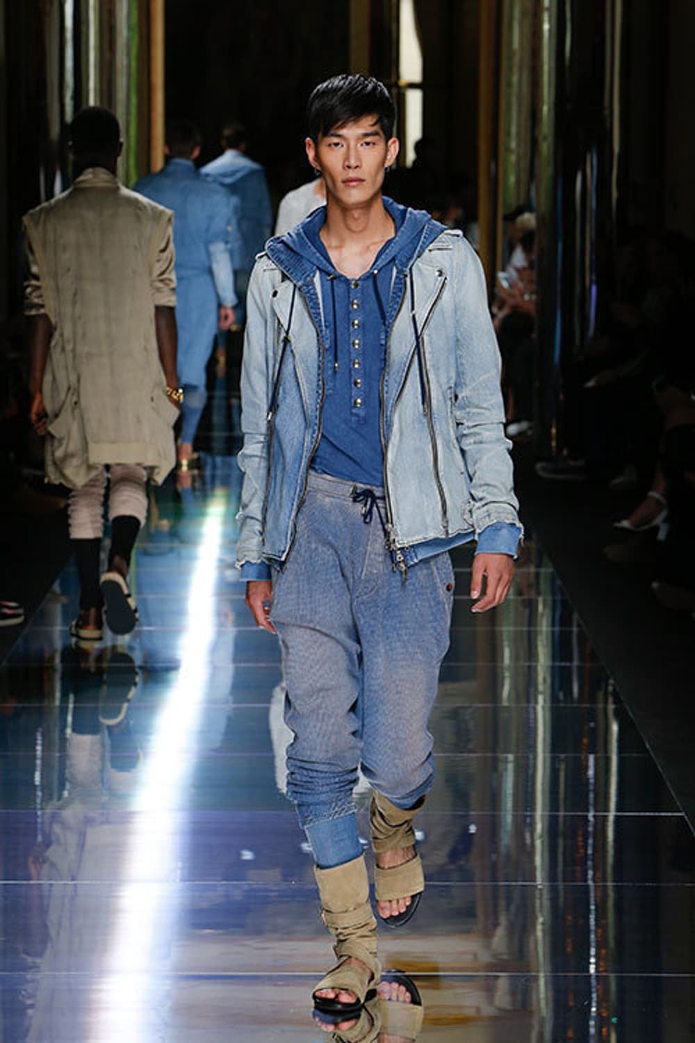 Balmain 17ss Henley Hoodie Sleeveless 상품이미지2