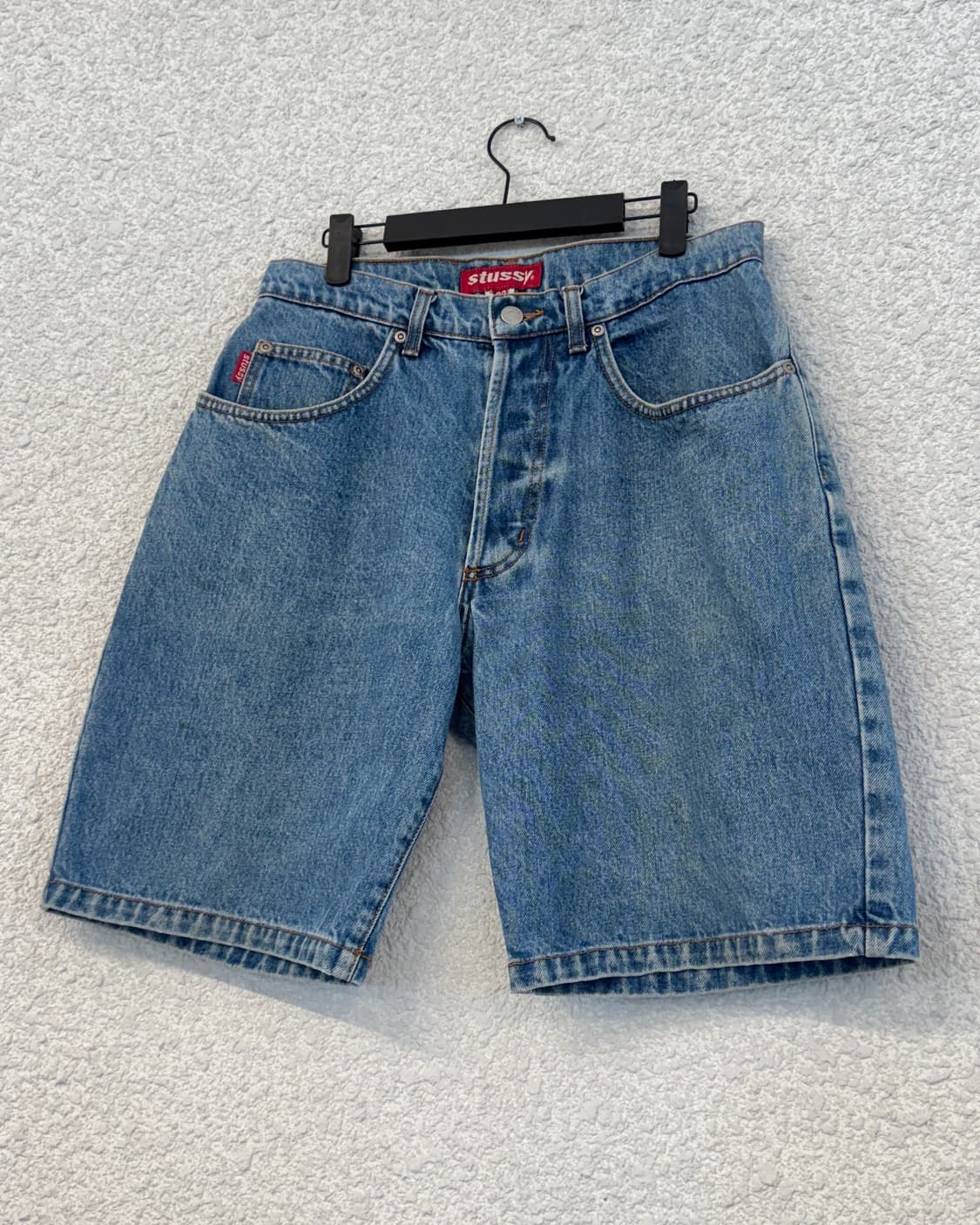 90s 스투시 데님 쇼츠 상품이미지1