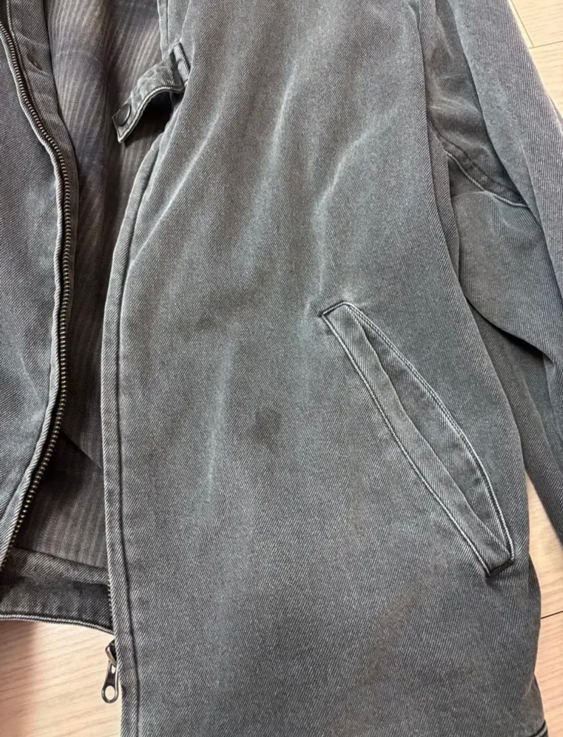 해칭룸 데님 워크자켓 다이드블루 3사이즈 상품이미지2