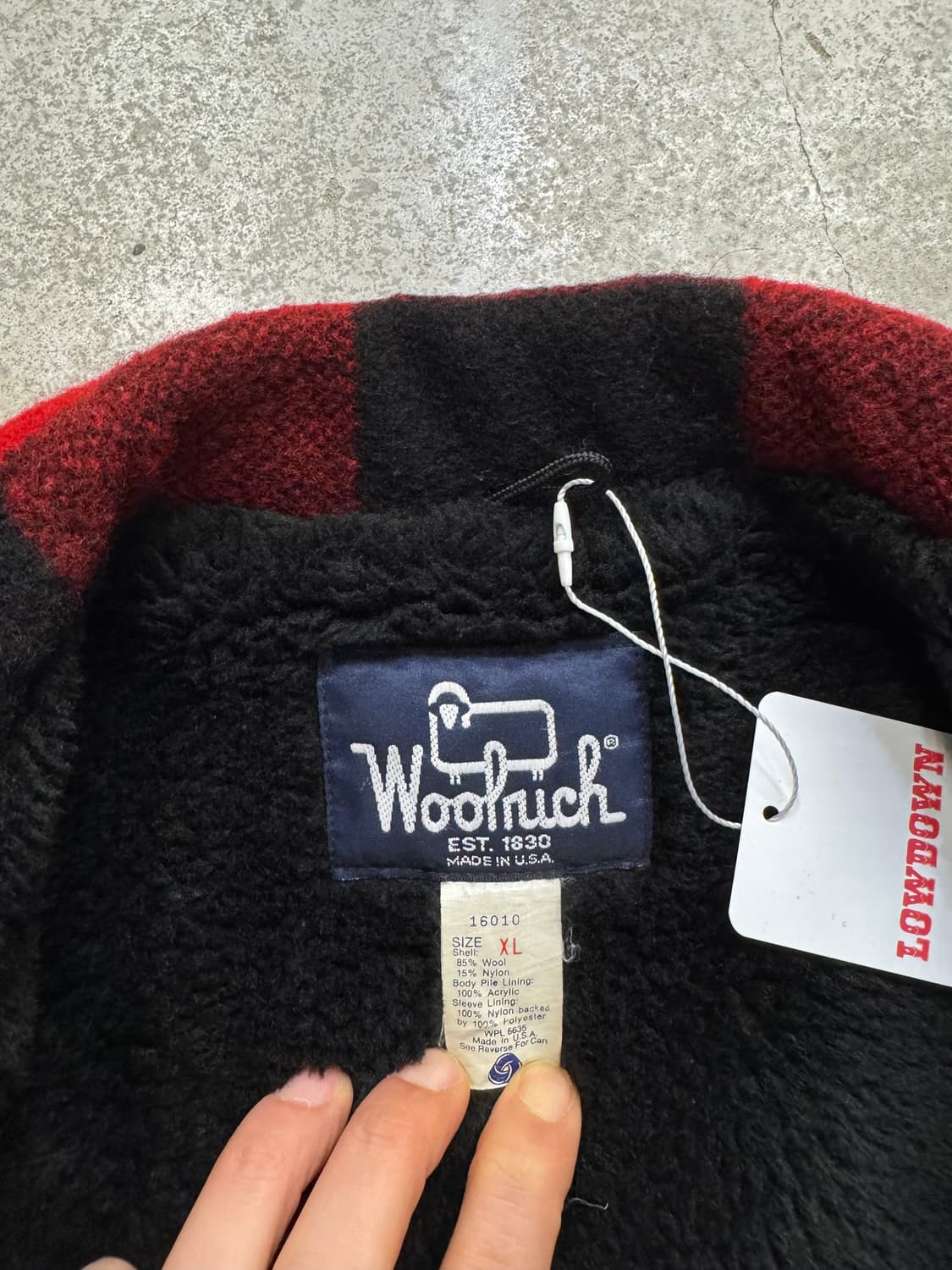 80s 울리치 버팔로 울 쉐르파 자켓 상품이미지5