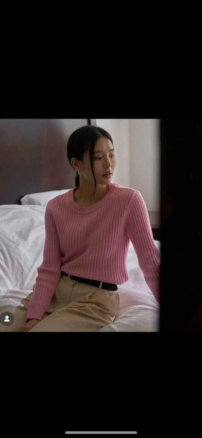 샵엠 medor knit 핑크 상품이미지1