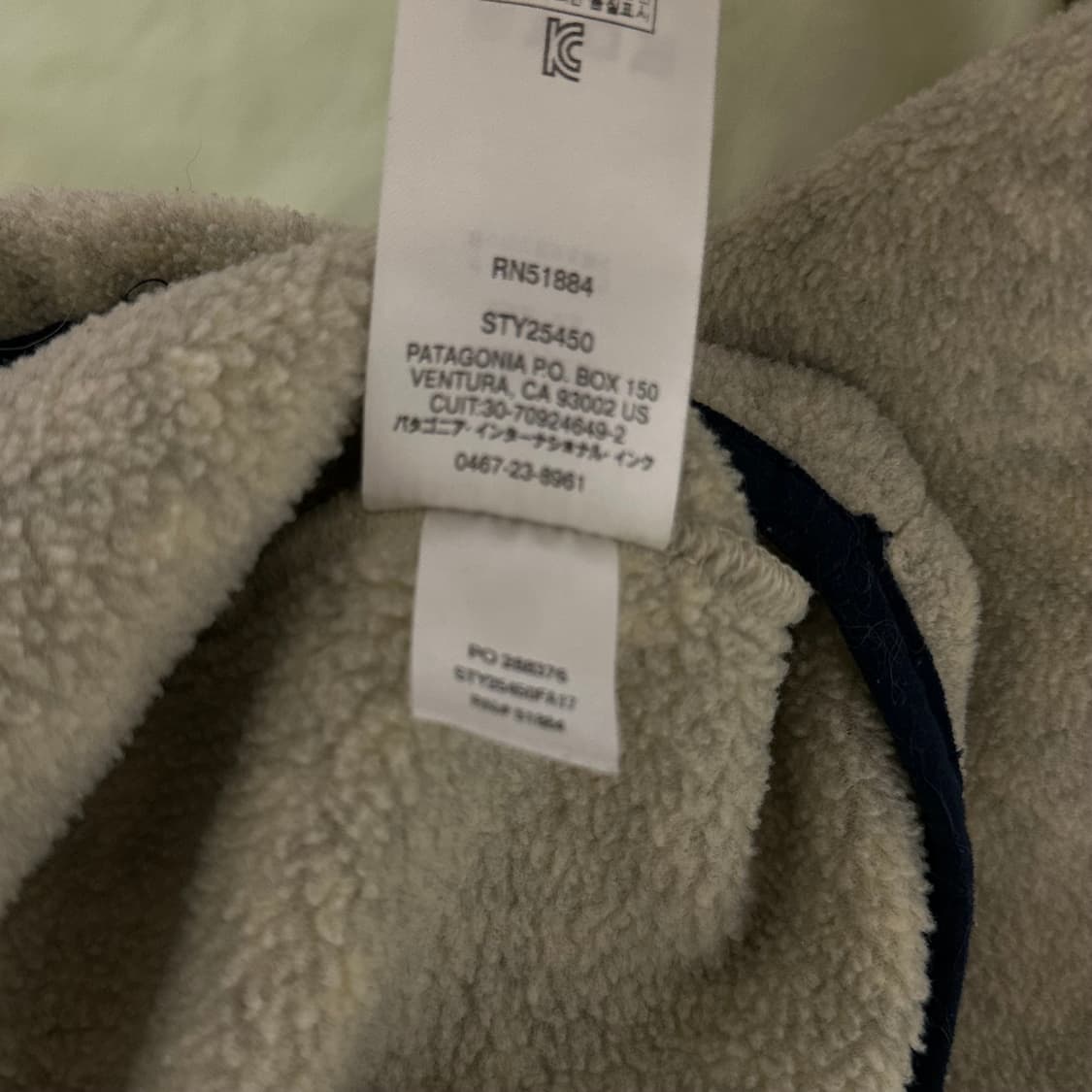 10s 파타고니아 신칠라 헤비웨이트 오트밀 L 상품이미지7