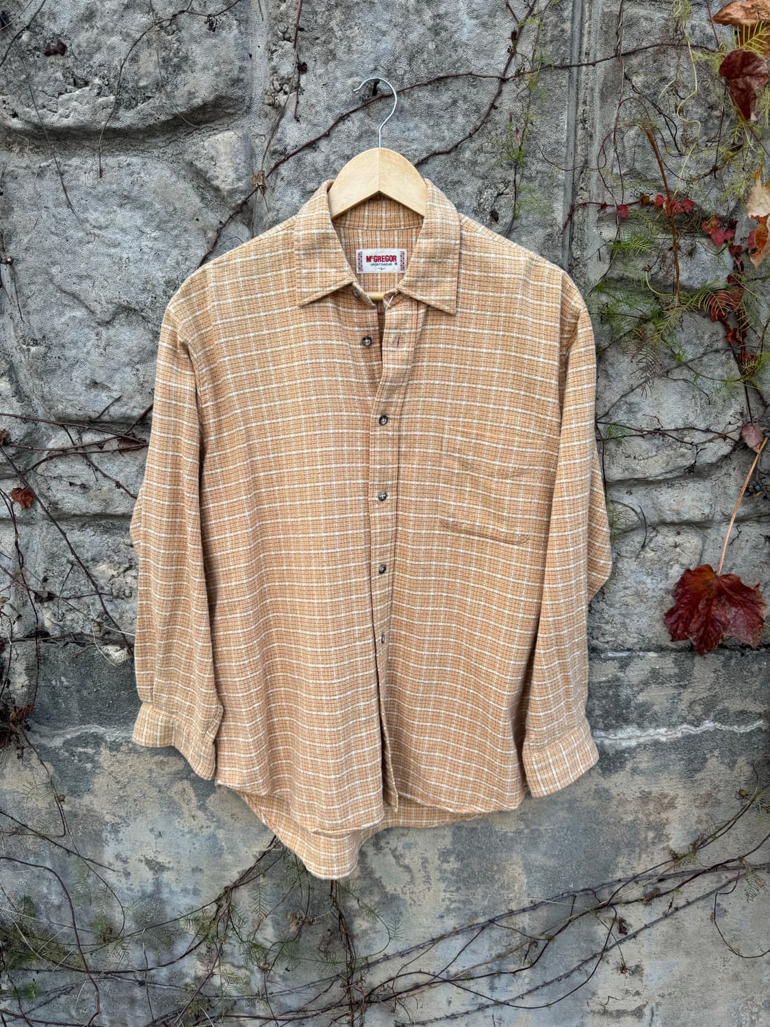 맥그리거 체크 패턴 포켓 빈티지 플란넬 셔츠 L 상품이미지1
