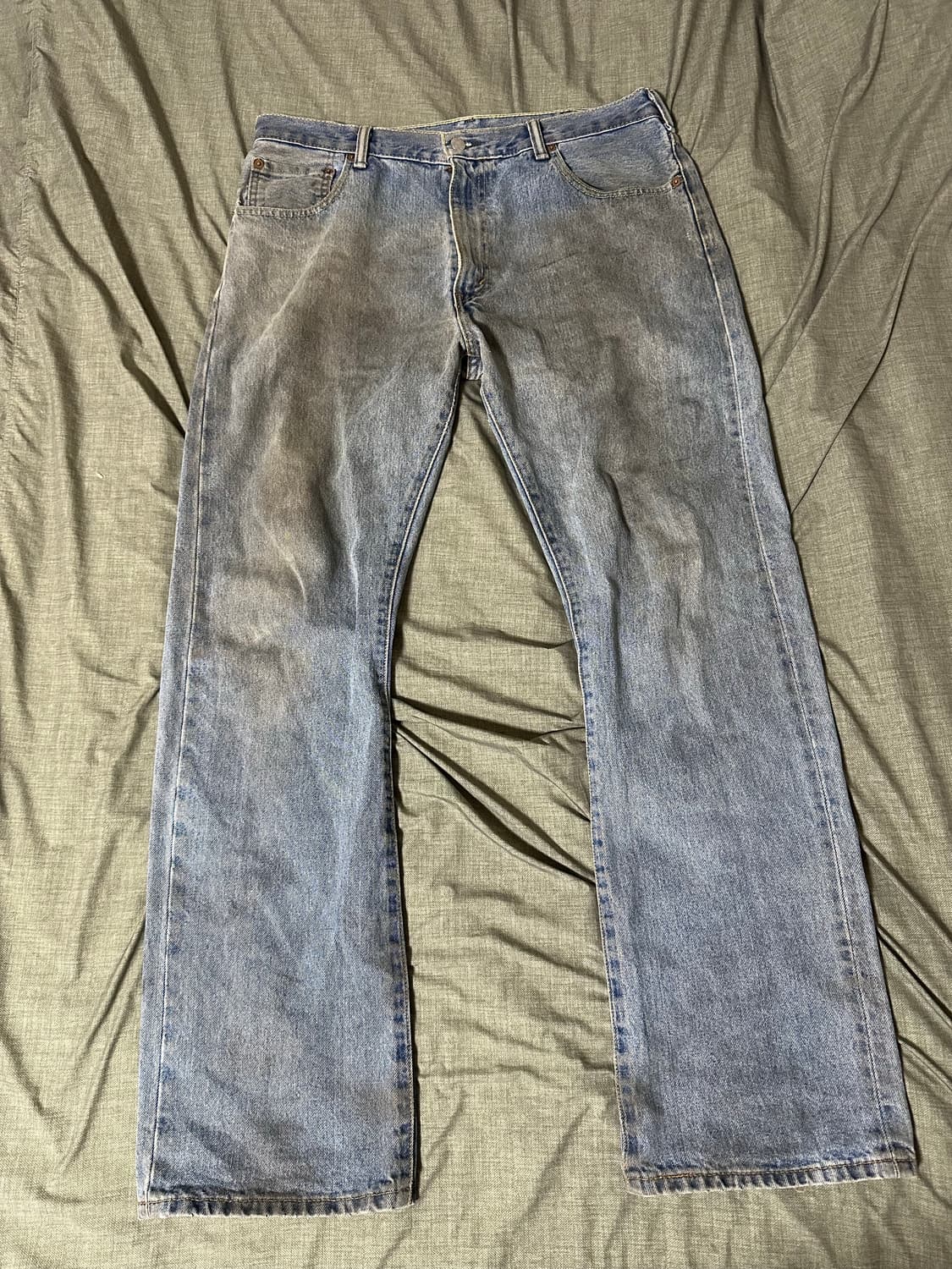 리바이스517 빈티지워싱 연청 36/32 착샷있음 상품이미지1