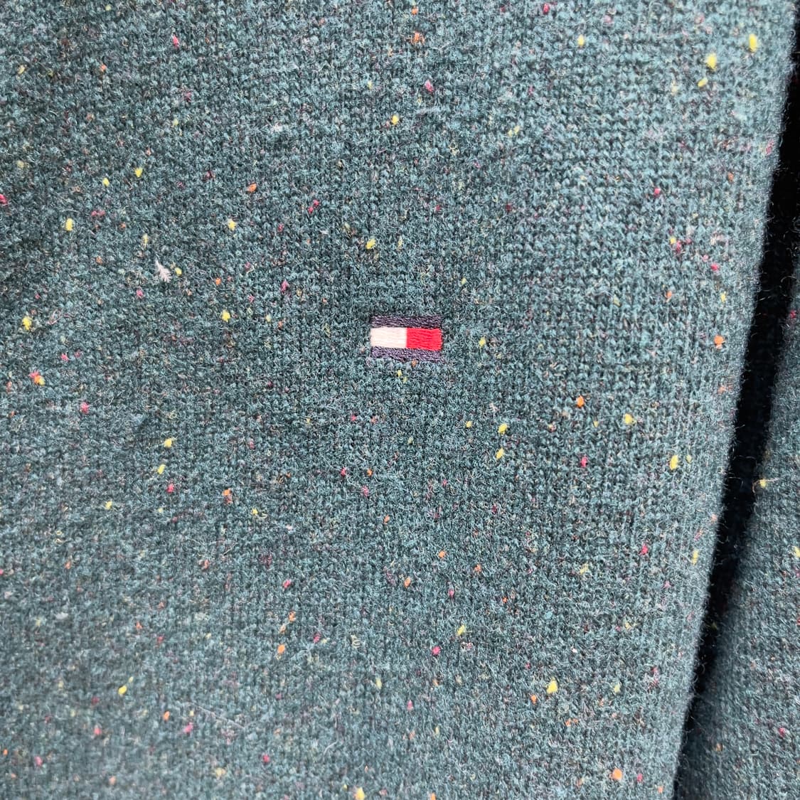 타미힐피거 코듀로이 팔꿈치 패치 니트 집업 상품이미지5