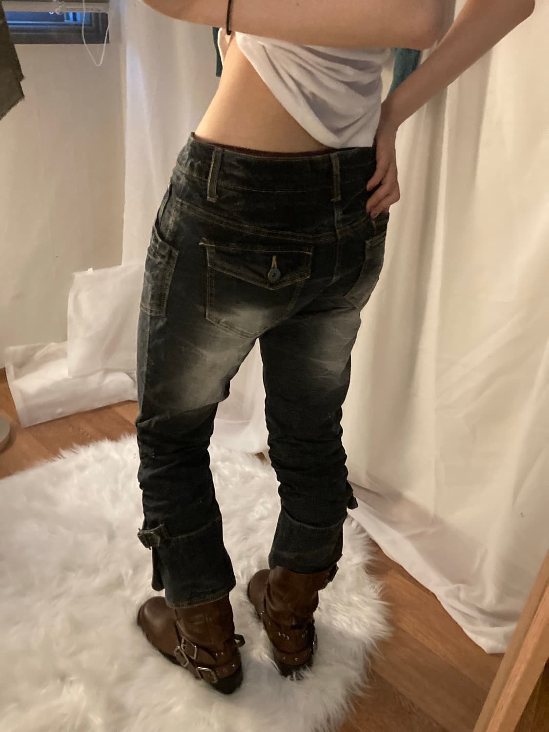 denim capri pants 상품이미지3