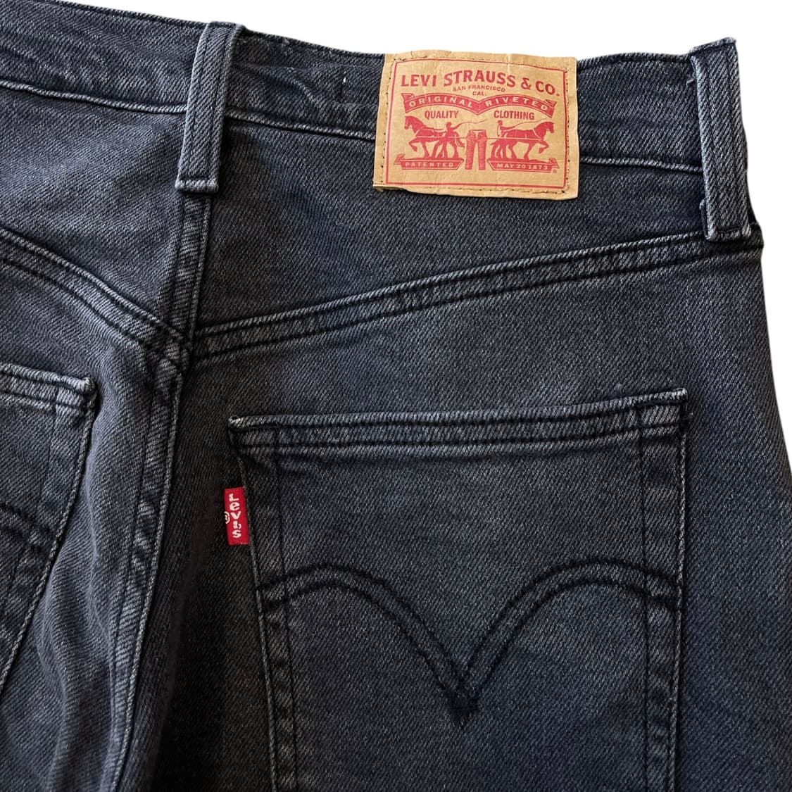 리바이스 립케이지 스트레이트 흑청 데님 상품이미지5