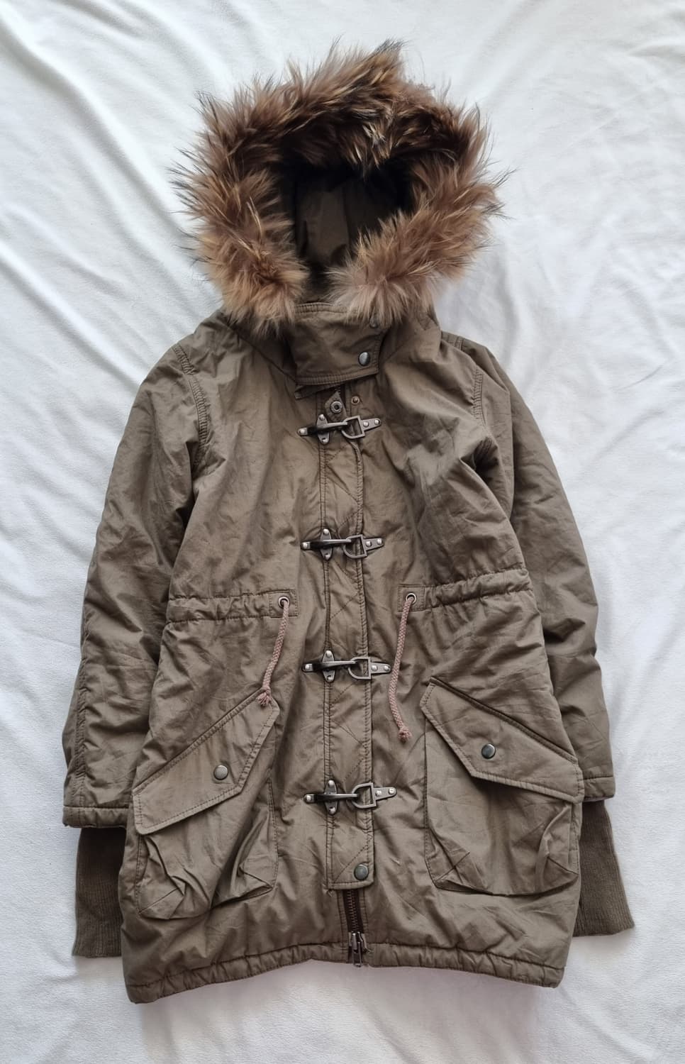 빈티지 y2k 00s 그런지 펑크 퍼 자켓 상품이미지1