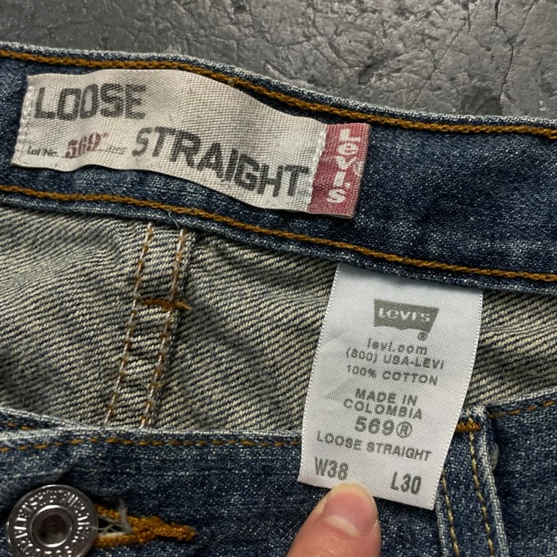 38 리바이스 569 루즈핏 청바지 상품이미지3