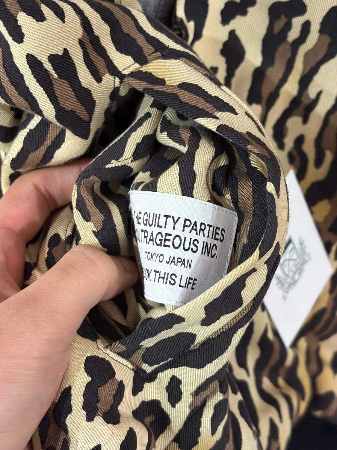 J88 13AW 와코마리아 리버시블 레오파드 자켓  상품이미지5