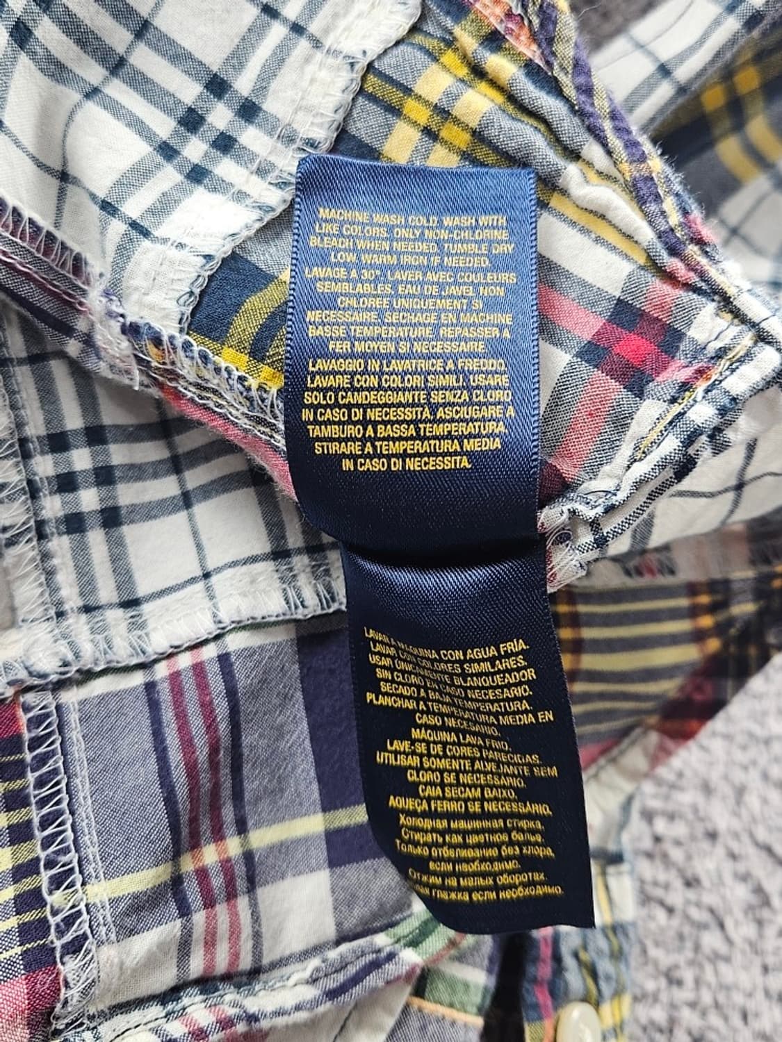 폴로랄프로렌 체크패턴 패치 워크 셔츠 / 11007 상품이미지10