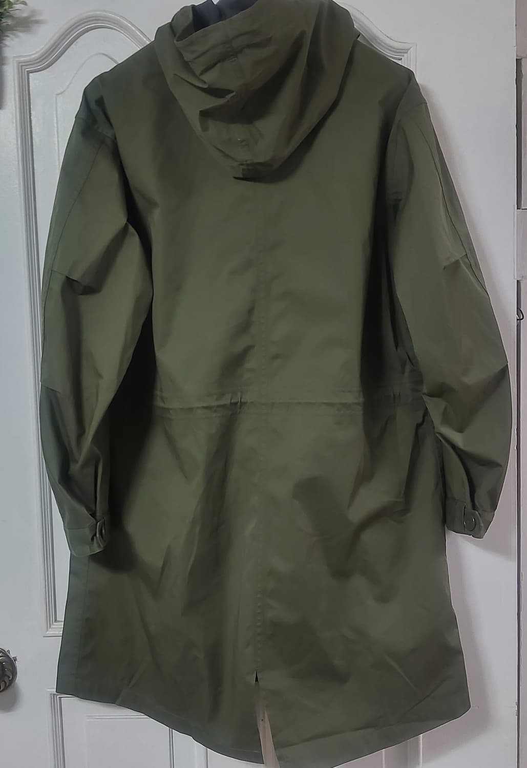 새상품 유니클로 블럭테크 야상  레인코트 m카키 무배 상품이미지3